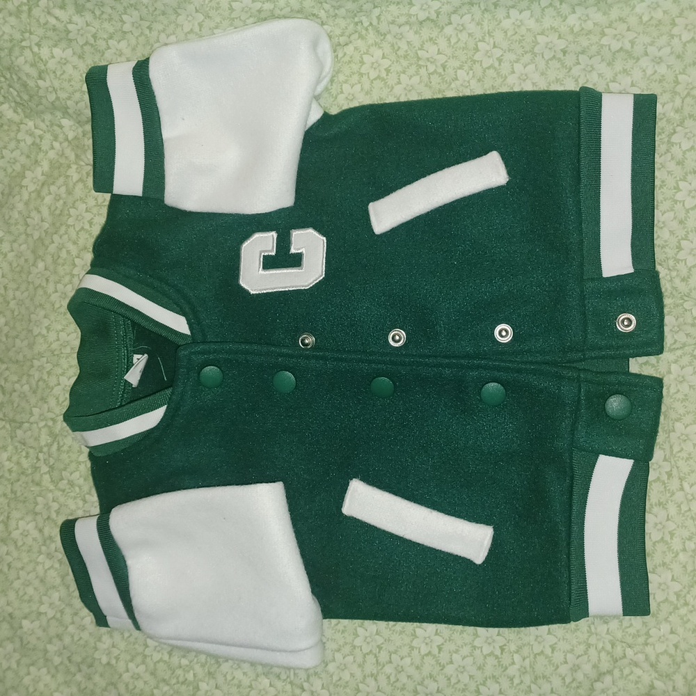 Unisex Baby Letter Bomber Jacket